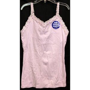 NEW Y2K Limited Too Lavender Tank Top Cami Shirt 12 V-Neck Sequins Ribbon Lace